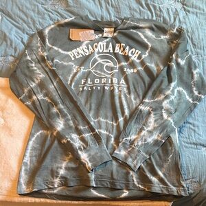 Pensacola Beach Long Sleeve Tie-Dye Shirt